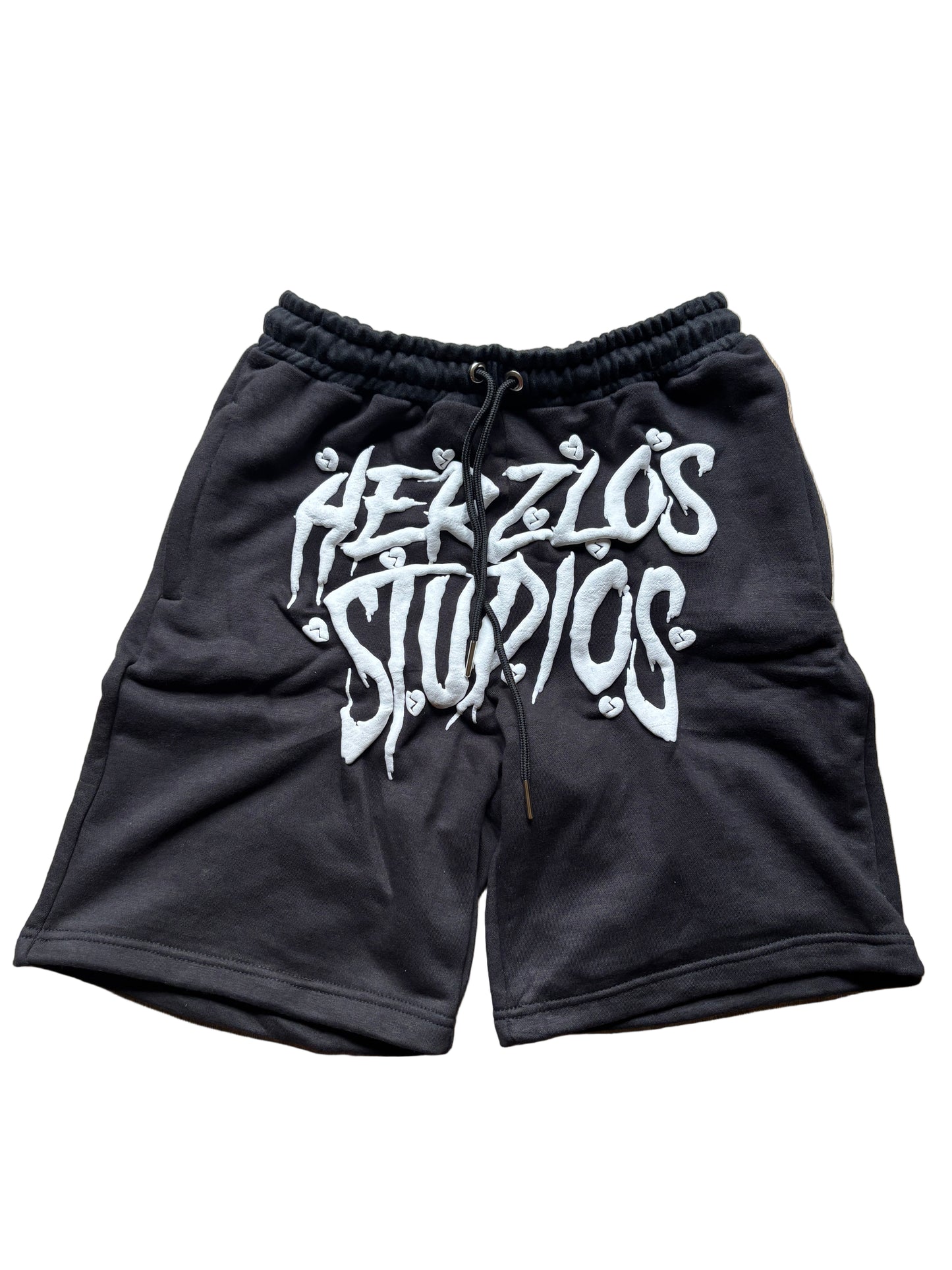 HERZLOS HEARTBROKEN SHORTS (BLACK)