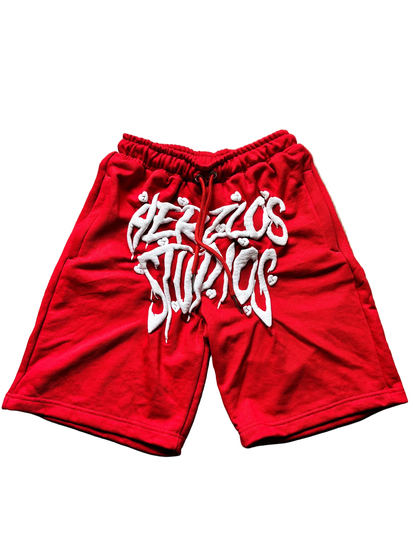 HERZLOS HEARTBROKEN SHORTS (RED)