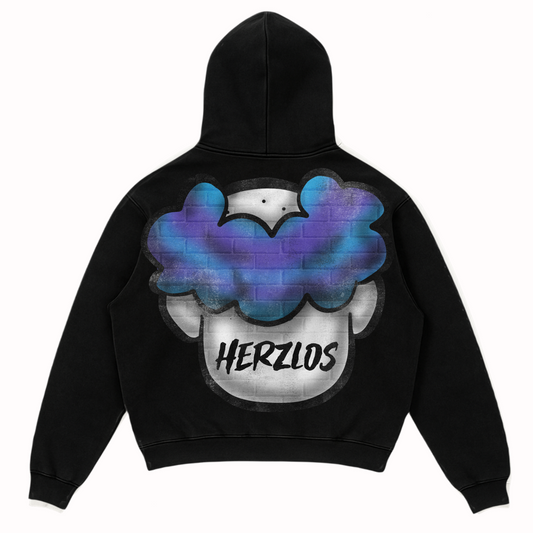 HEARTBROKEN CLOWN AQUA HOODIE