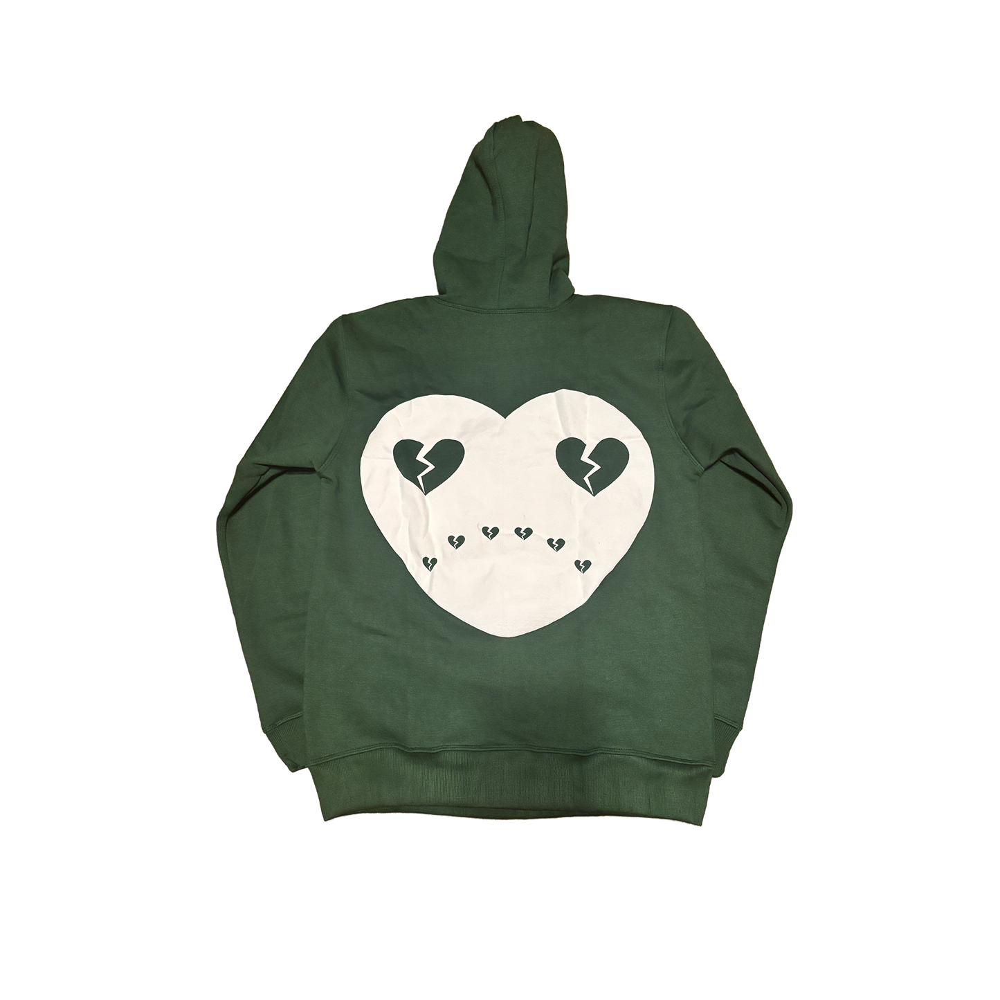 HERZLOS HEARTBROKEN GREEN HOODIE