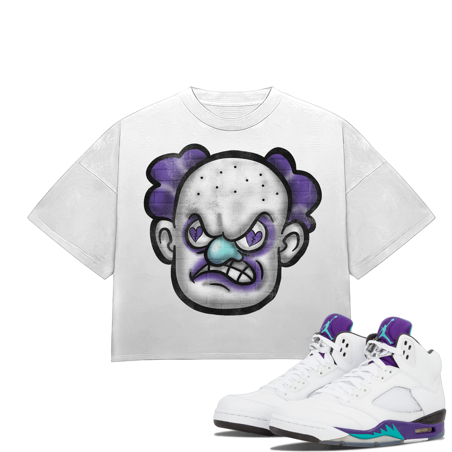 HeartBroken Clown Grape T-Shirt