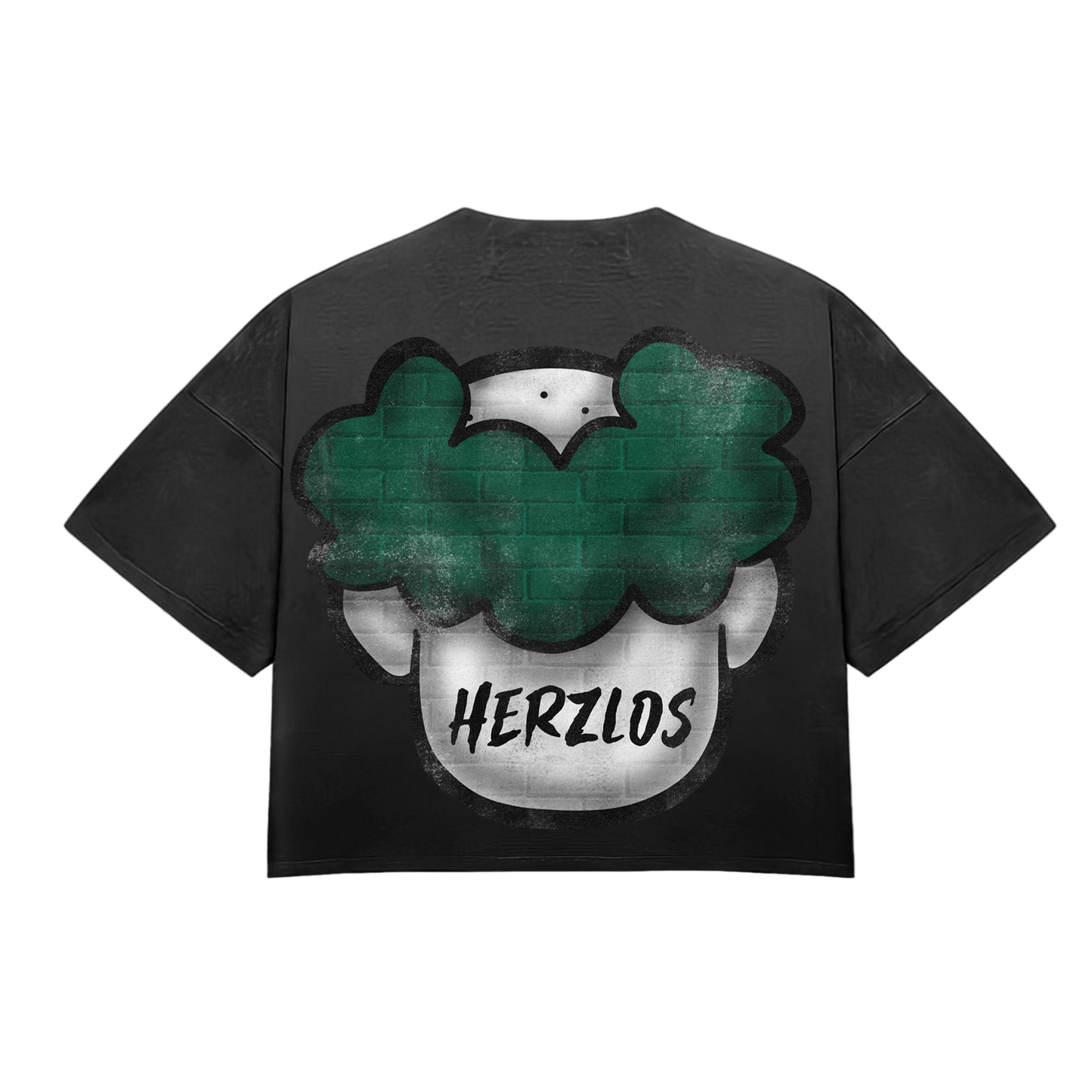 HeartBroken Clown Black & Green T-Shirt