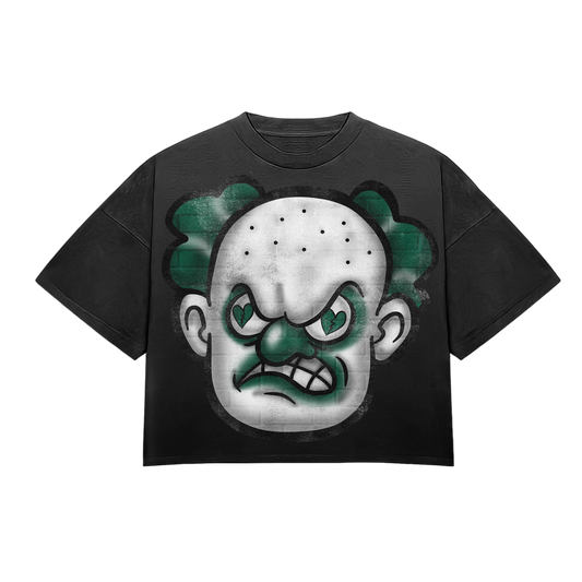 HeartBroken Clown Black & Green T-Shirt