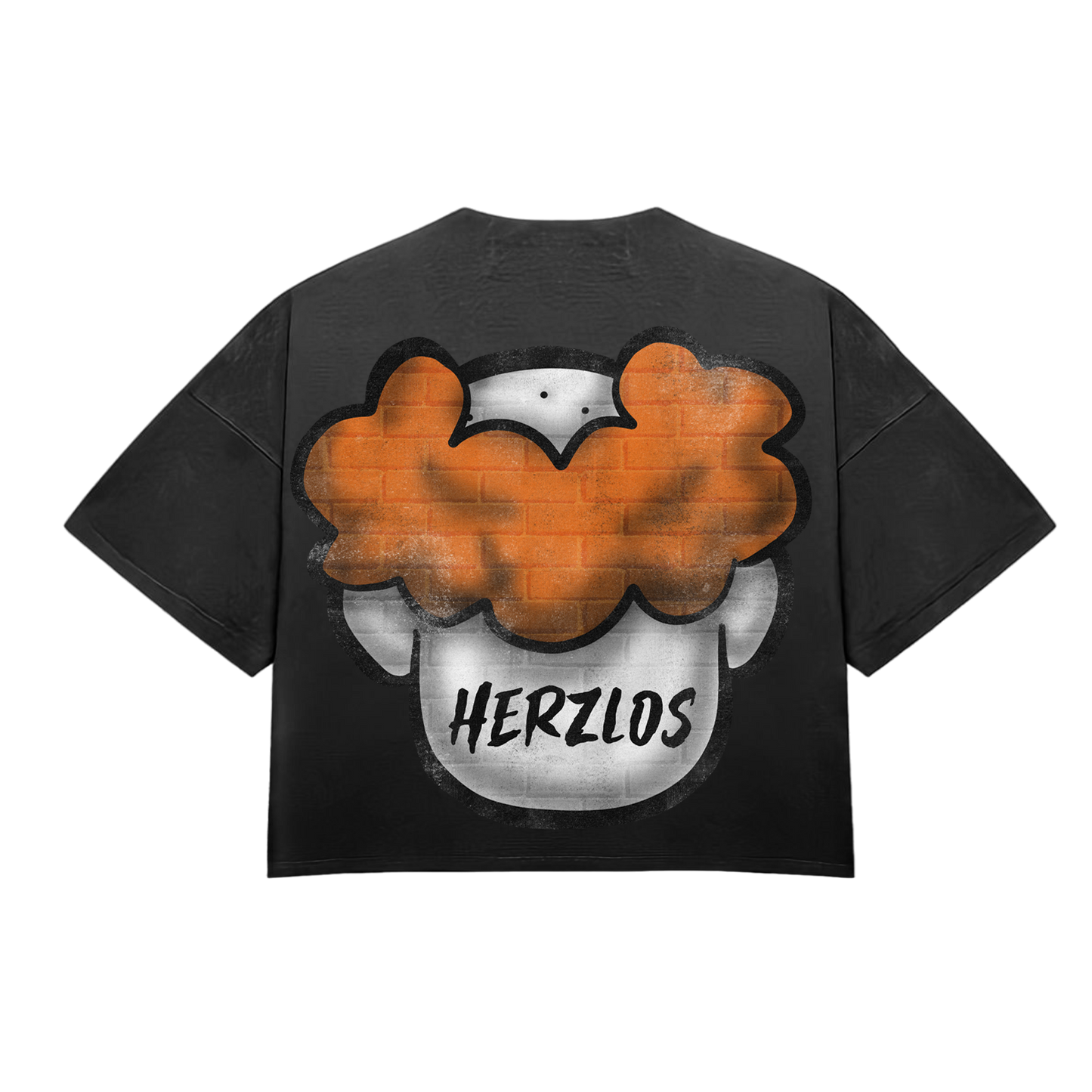 HeartBroken Clown Black & Orange T-Shirt