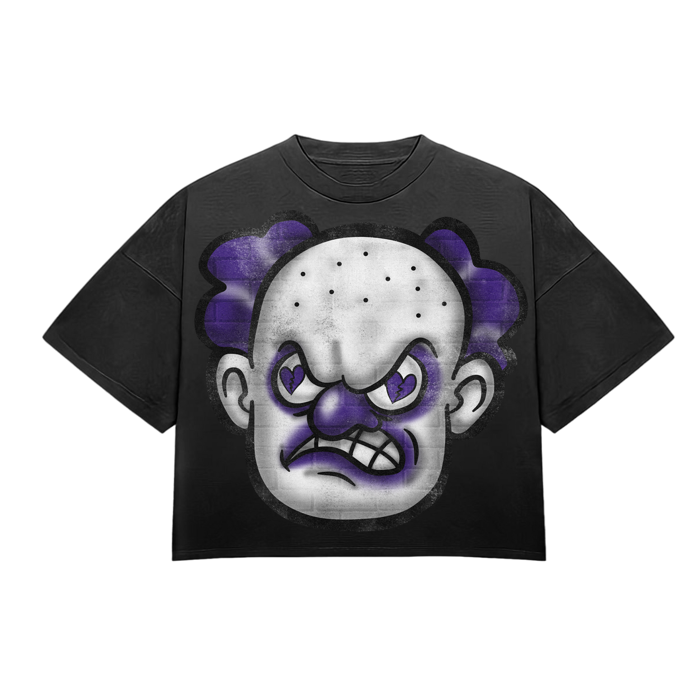 HeartBroken Clown Black & Purple T-Shirt