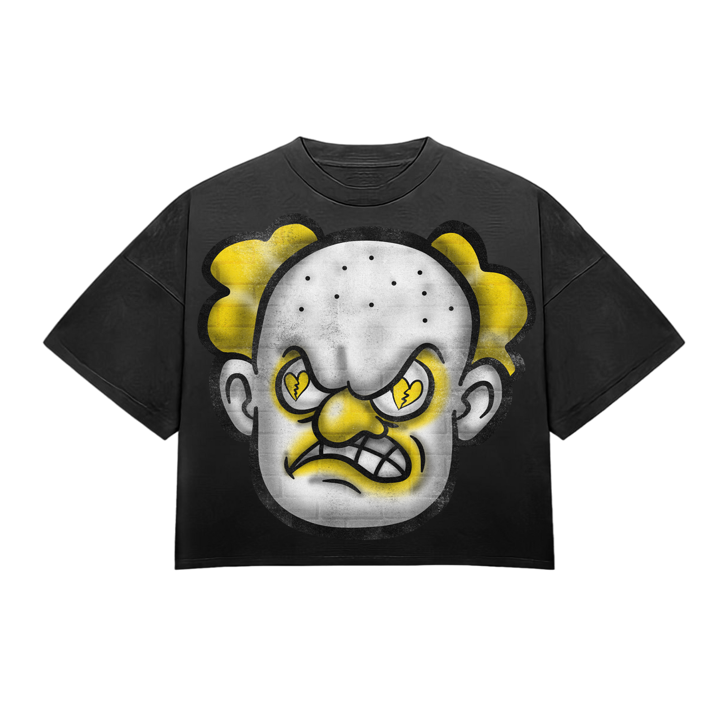 HeartBroken Clown Black & Yellow T-Shirt