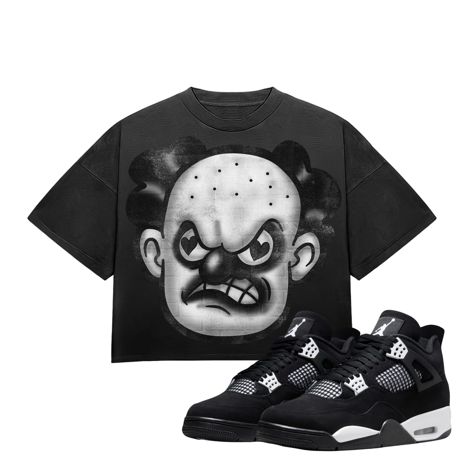 HeartBroken Clown Black T-Shirt