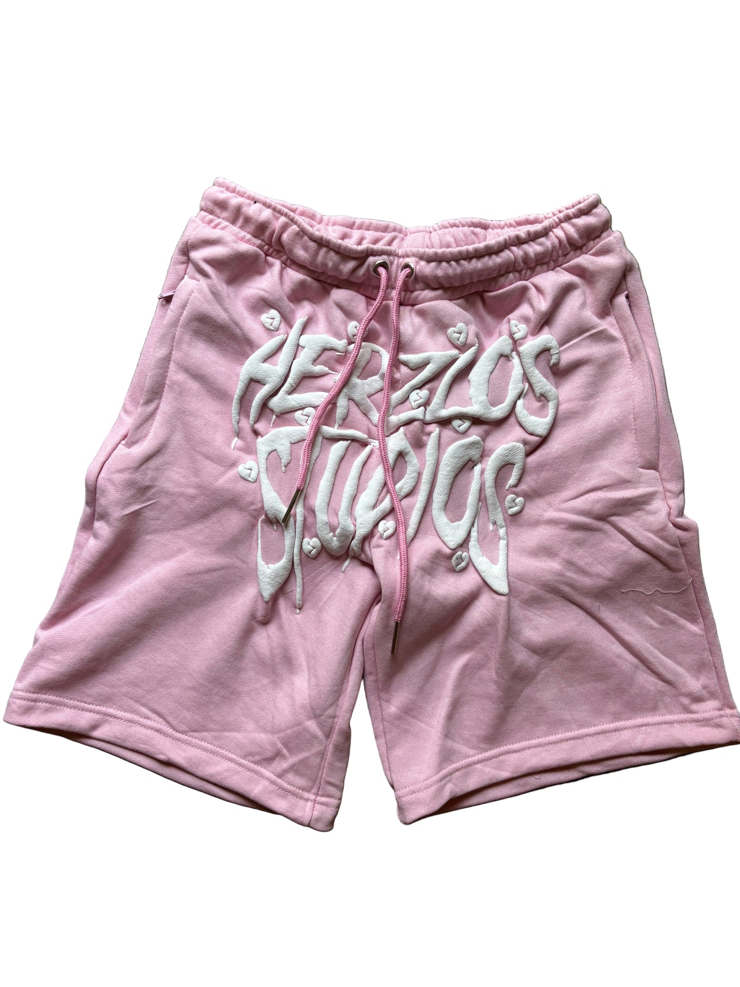 HERZLOS HEARTBROKEN SHORTS (PINK)