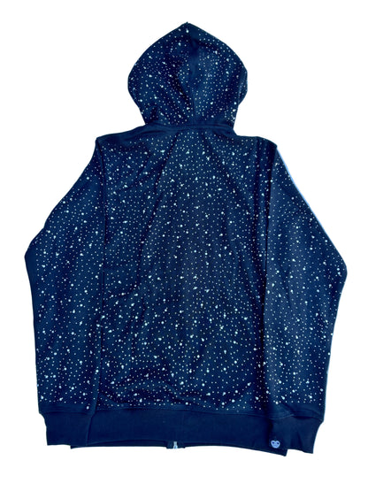 HERZLOS RHINESTONE ZIPUP