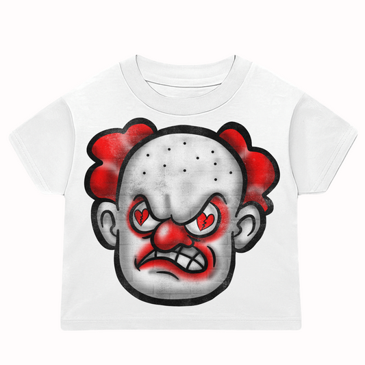 Heartbroken Clown Toddler RED & White Tee
