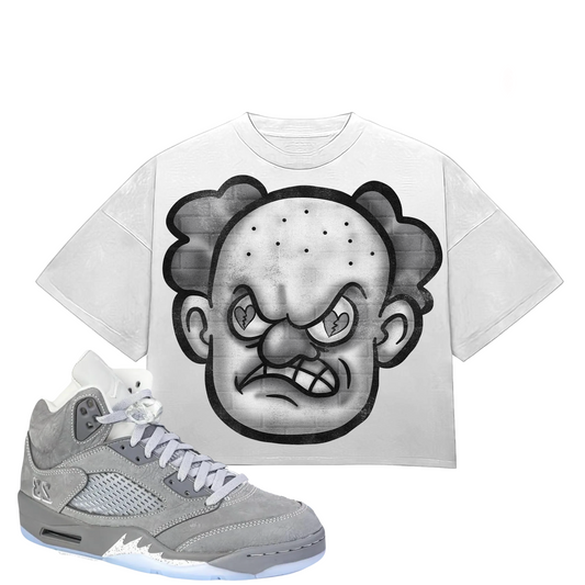 HeartBroken Clown Wolf Grey T-Shirt