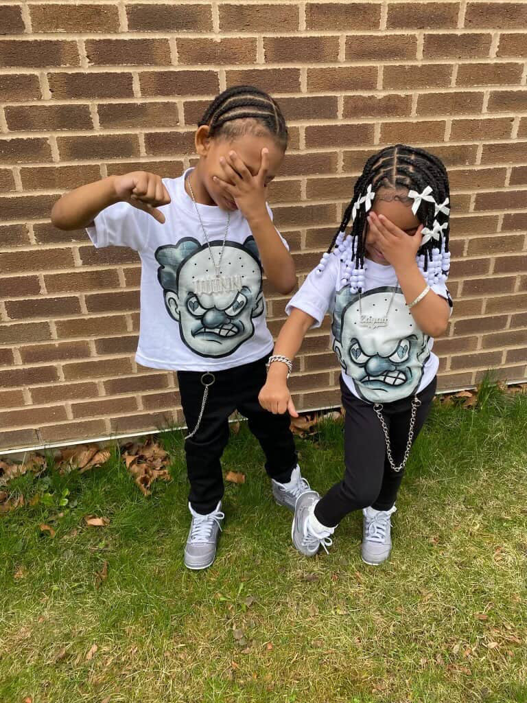 Heartbroken Clown Toddler Wolf Grey Tee