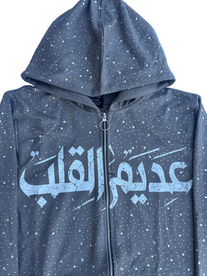 HERZLOS RHINESTONE ZIPUP