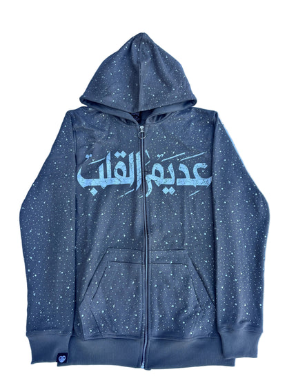 HERZLOS RHINESTONE ZIPUP