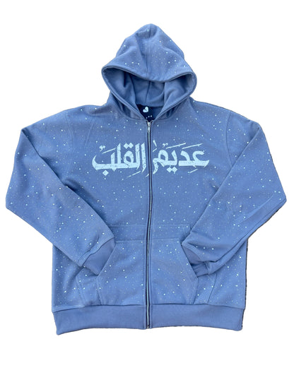 HERZLOS RHINESTONE ZIPUP