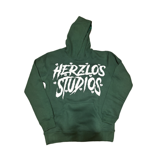 HERZLOS HEARTBROKEN GREEN HOODIE