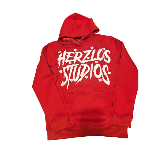 HERZLOS HEARTBROKEN HOODIE RED