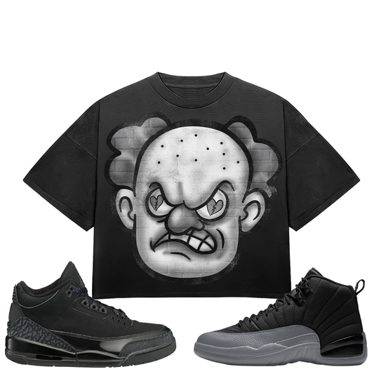 HeartBroken Clown Black & Grey T-Shirt