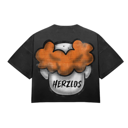 HeartBroken Clown Black & Orange T-Shirt
