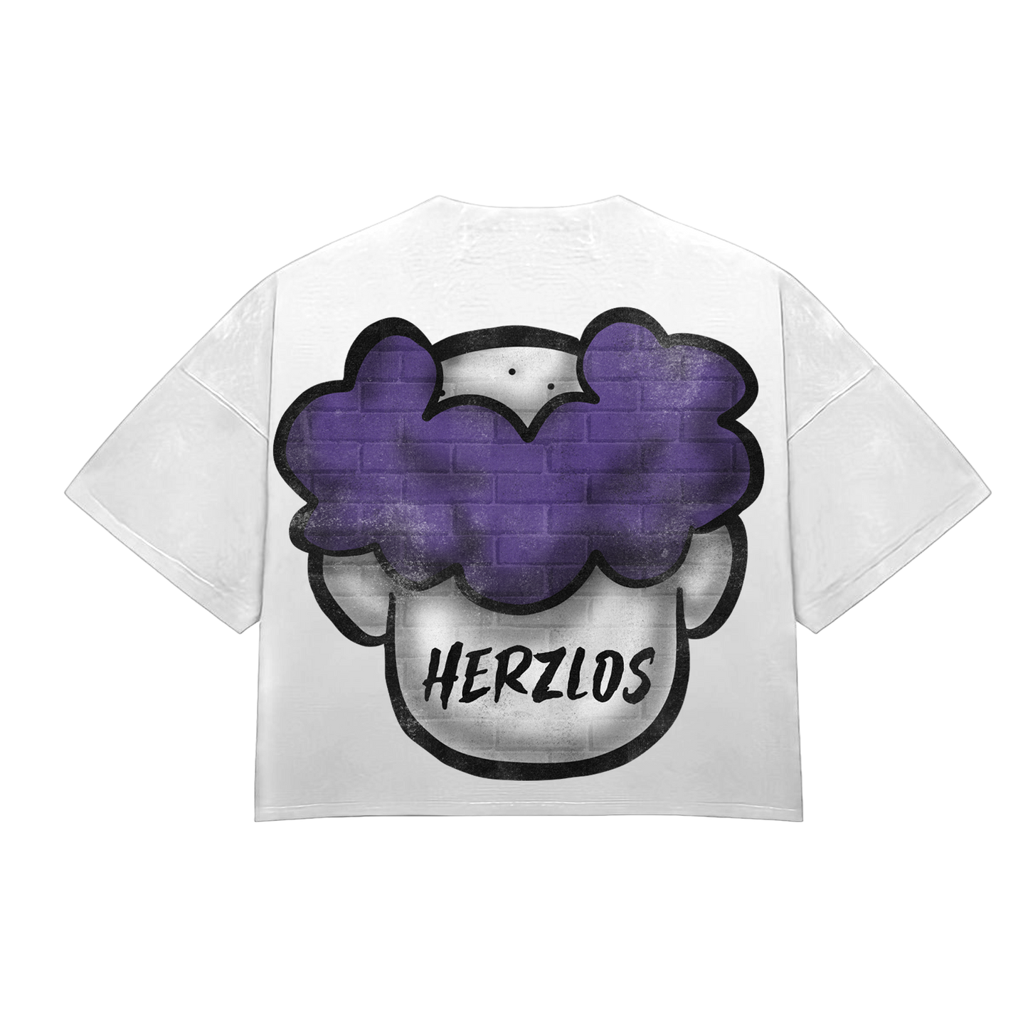 HeartBroken Clown Purple & White T-Shirt