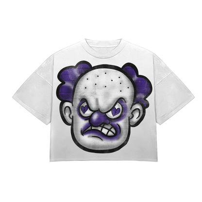 HeartBroken Clown Purple & White T-Shirt