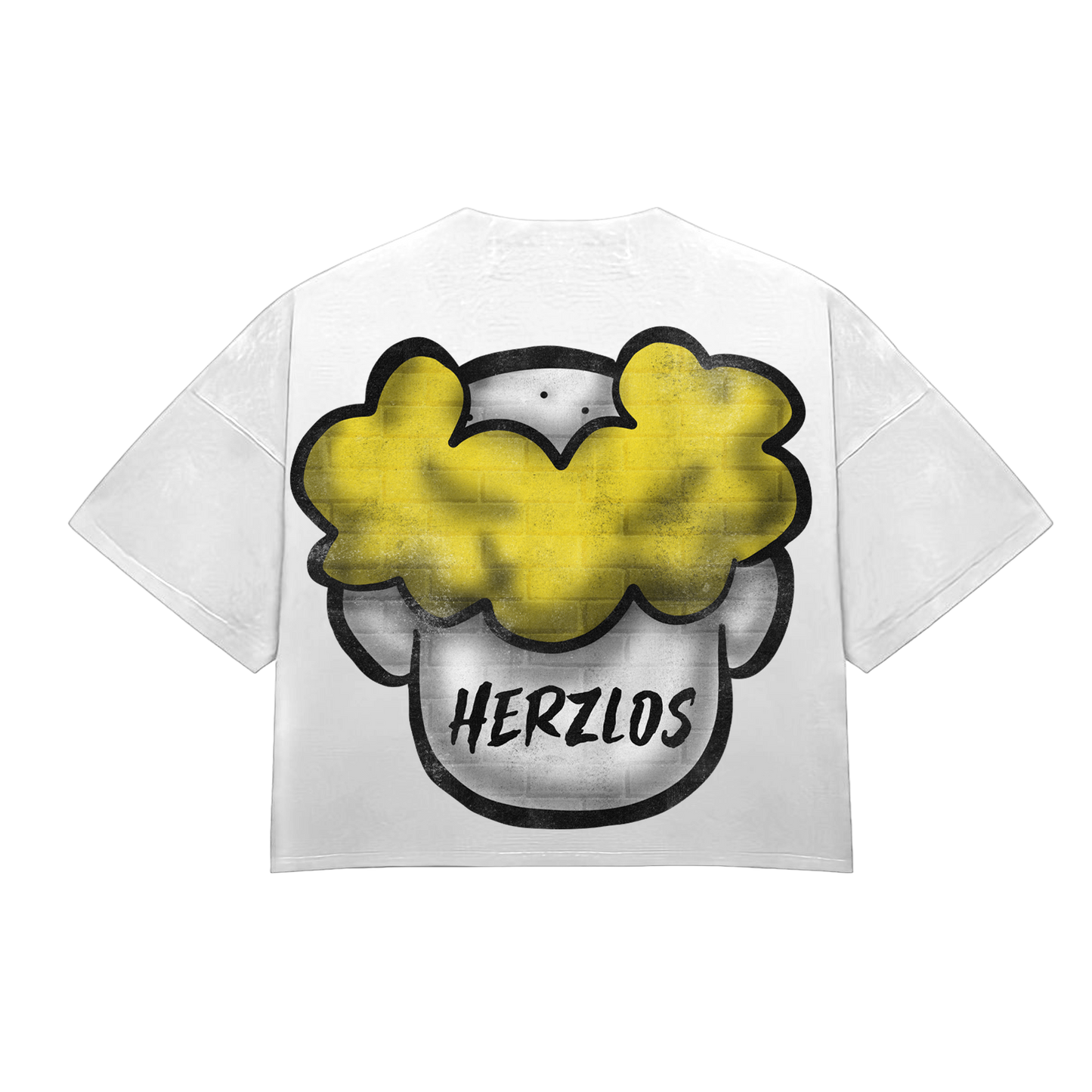 HeartBroken Clown Yellow & White T-Shirt