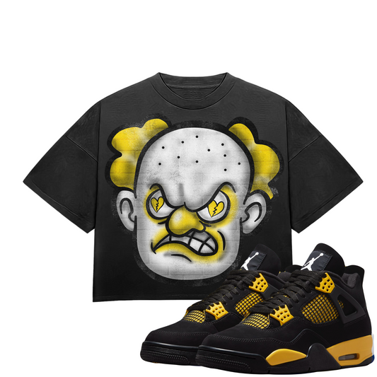 HeartBroken Clown Black & Yellow T-Shirt