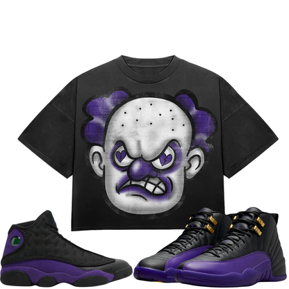 HeartBroken Clown Black & Purple T-Shirt