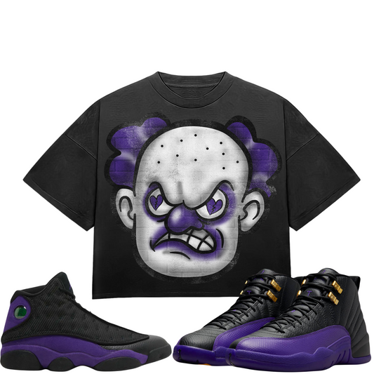 HeartBroken Clown Black & Purple T-Shirt