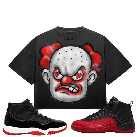 HeartBroken Clown Black & Red T-Shirt