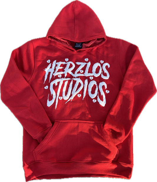 HERZLOS HEARTBROKEN HOODIE (RED)