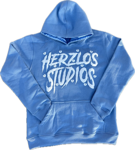 HERZLOS HEARTBROKEN HOODIE (PALE BLUE)