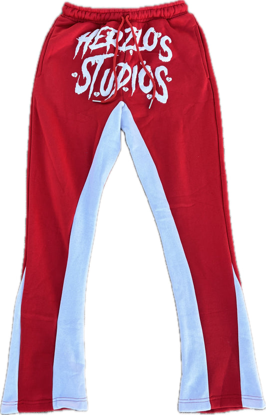 HERZLOS HEARTBROKEN SWEATPANTS (RED)