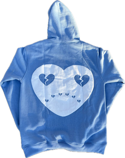 HERZLOS HEARTBROKEN HOODIE (PALE BLUE)