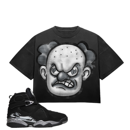 HeartBroken Clown Black & Grey T-Shirt