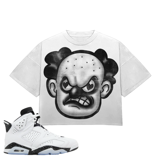HeartBroken Clown Black & White T-Shirt