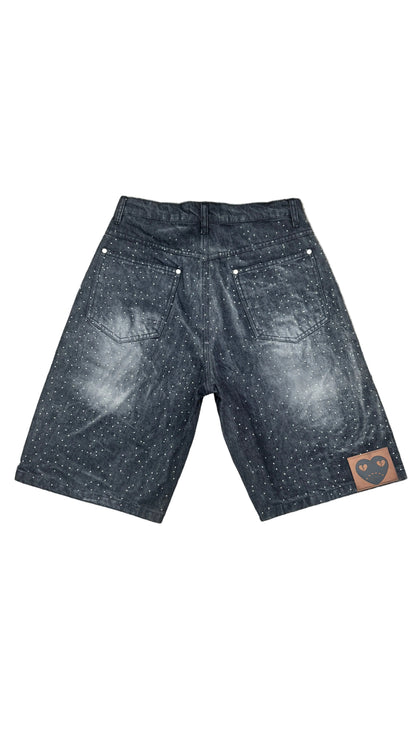 Herzlos Reverse Rhinestone Jorts